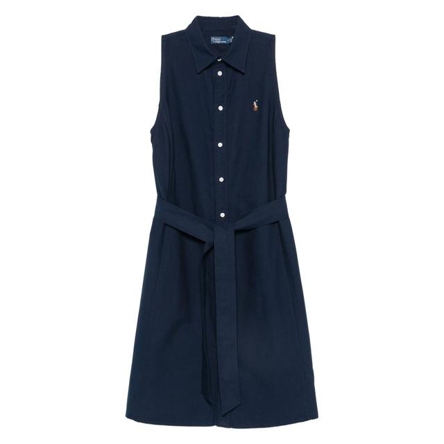 Mini suknelė moterims, Mėlyna, Woven-shirt dress-dresses