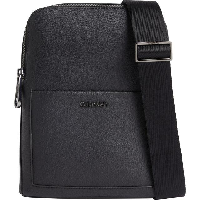 Rankinė per petį vyrams, Juoda, Diagonal flatpa crossbody