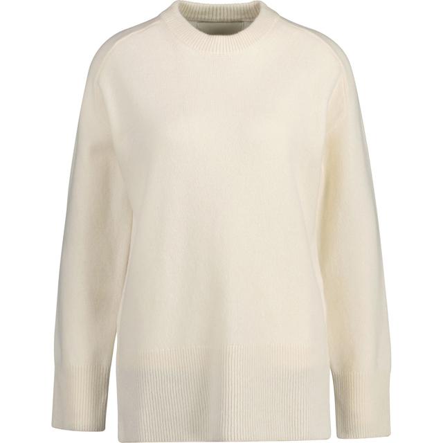 Megztinis moterims, Smėlio, Herringbone detail sweater