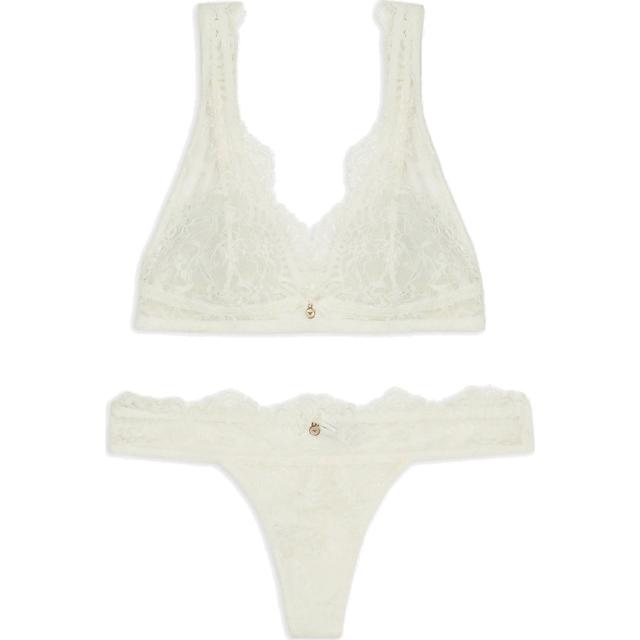 Liemenėlė moterims, Balta, Underwear set