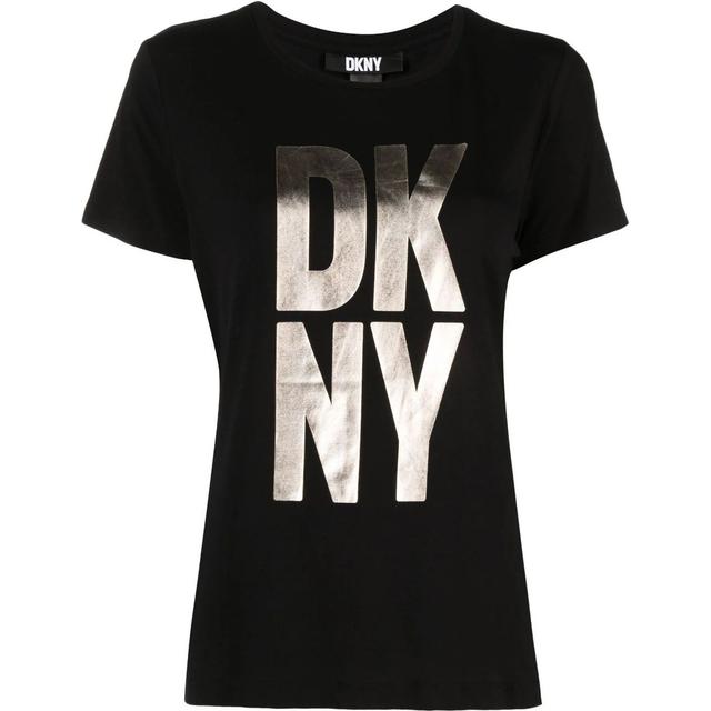 Marškinėliai trump. rankovėmis moterims, Juoda, S/s stack logo tee