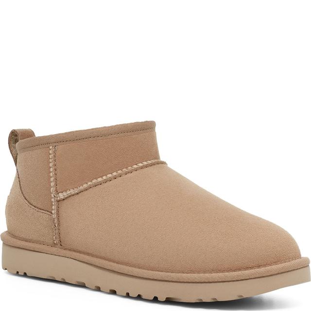 Pašiltinti aulinukai moterims, Smėlio, Classic Ultra Mini booties