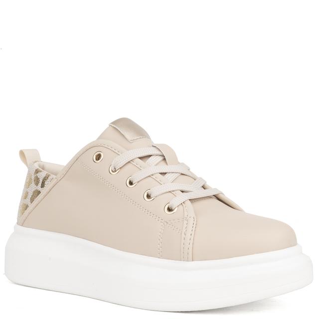Laisvalaikio bateliai moterims, Smėlio, Sneakers
