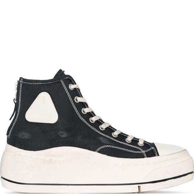 Sportiniai bateliai moterims, Juoda, High top sneaker