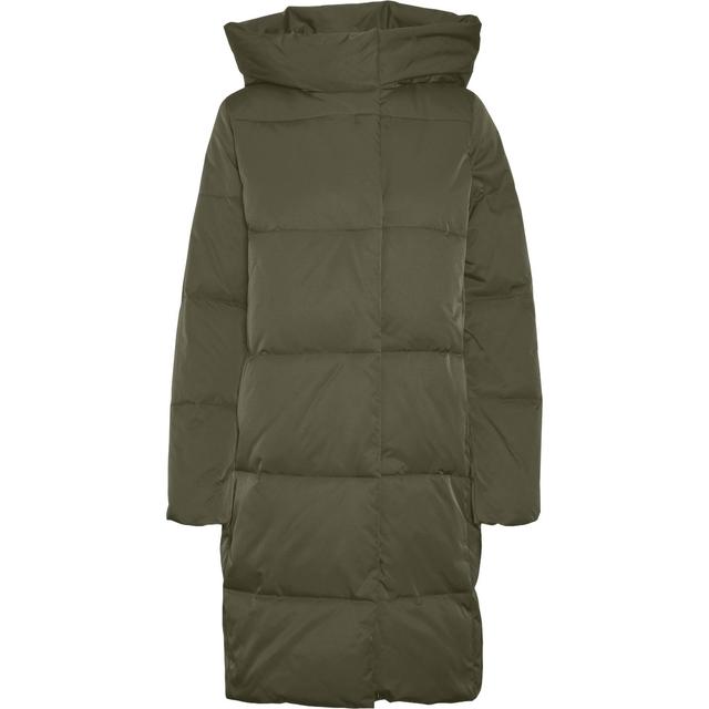 Pūkinis paltas moterims, Chaki, Stella coat