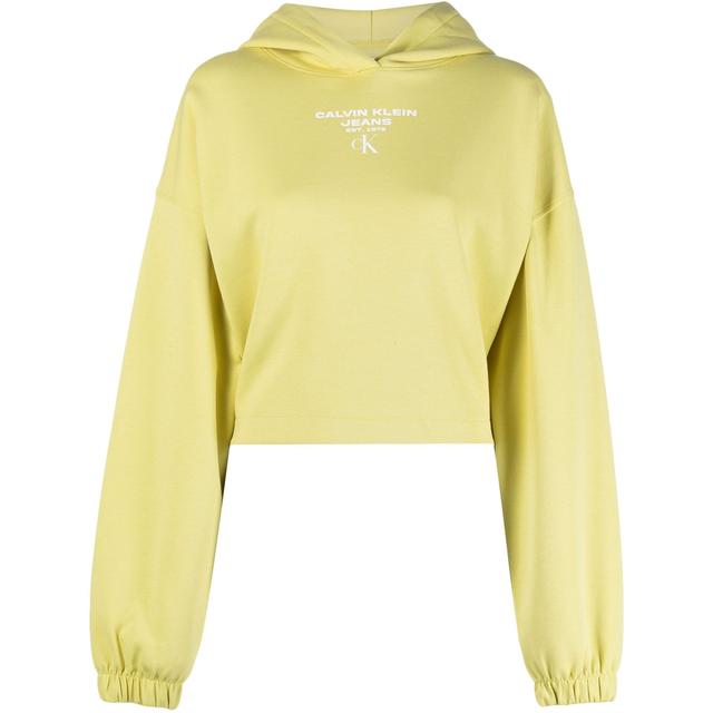 Džemperis moterims, Auksinė, Gathered hem cropped hoodie