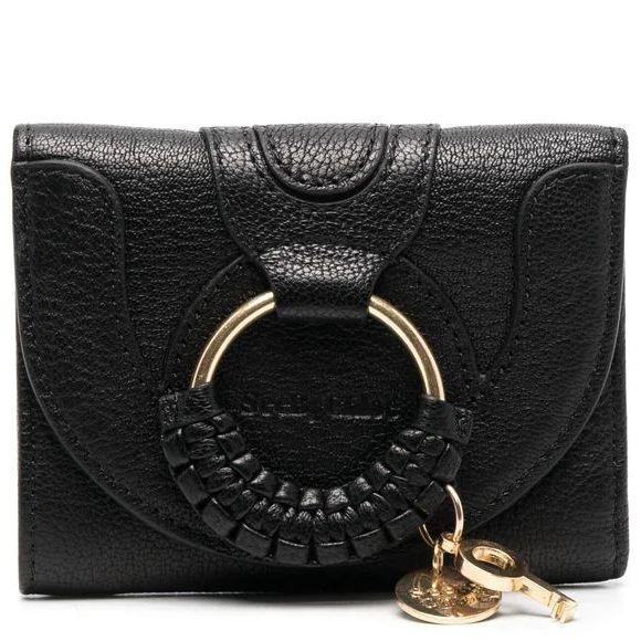Rankinė per petį moterims, Juoda, Hana compact wallet