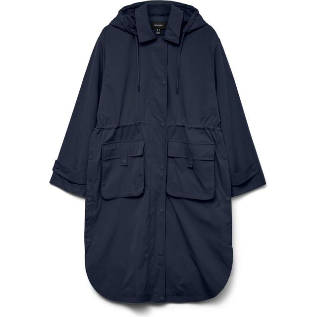 Lietpaltis moterims, Mėlyna, Cherrie long parka