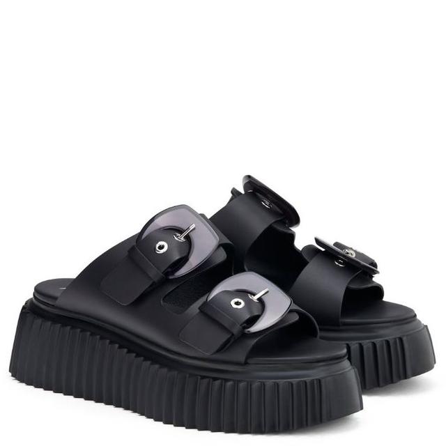 Šlepetės moterims, Juoda, Agatha slippers, leo642071pqko0371013