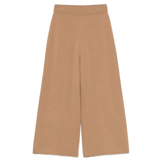 Kelnės moterims, Ruda, Culotte pants-soft wool