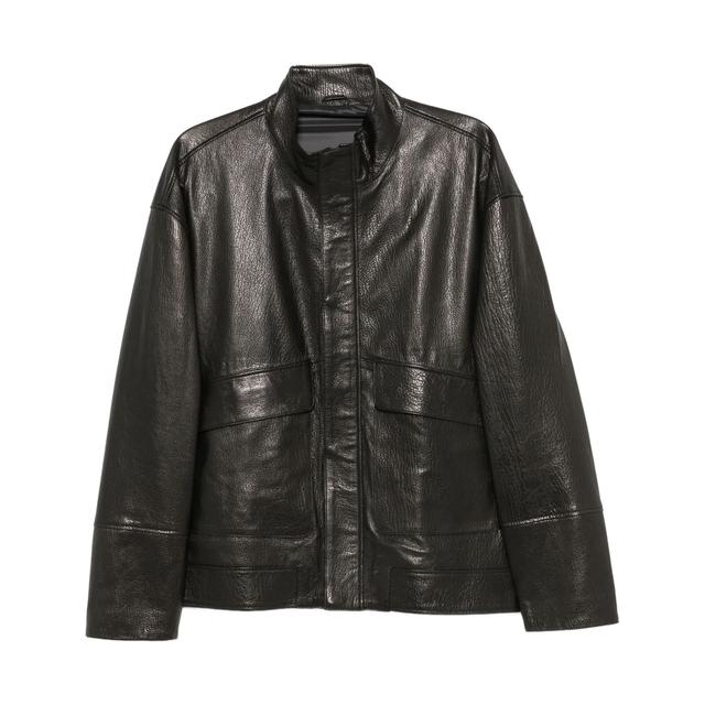 Odinė striukė vyrams, Juoda, Leather jacket