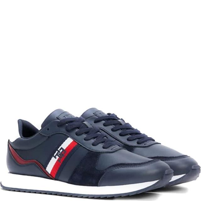 Sportiniai bateliai vyrams, Mėlyna, Runner evo leather