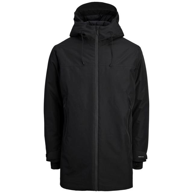 Pūkinis paltas vyrams, Juoda, Fusion technical parka