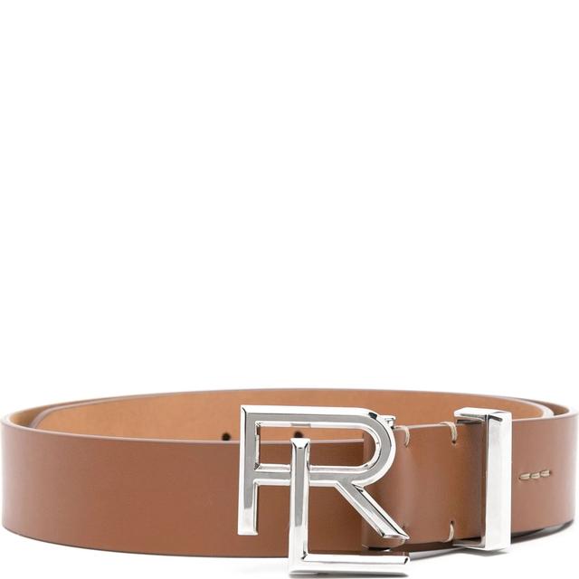 Diržas moterims, Auksinė, 32mm rl logo belt medium