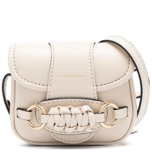 Rankinė per petį moterims, Smėlio, Saddie micro satchel