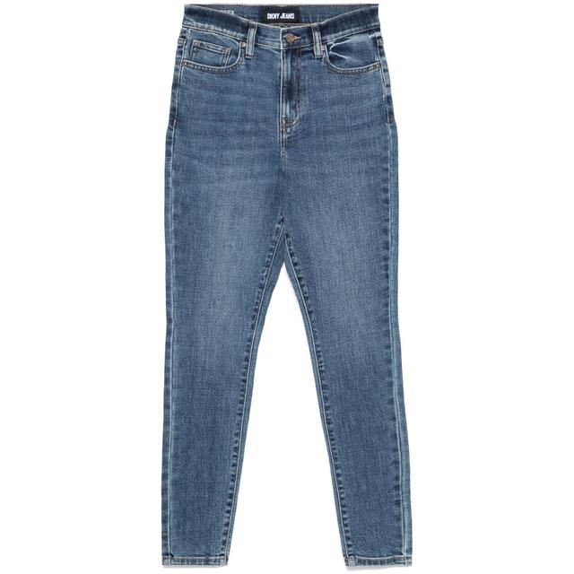 Aptempti džinsai moterims, Mėlyna, high rise skinny jeans