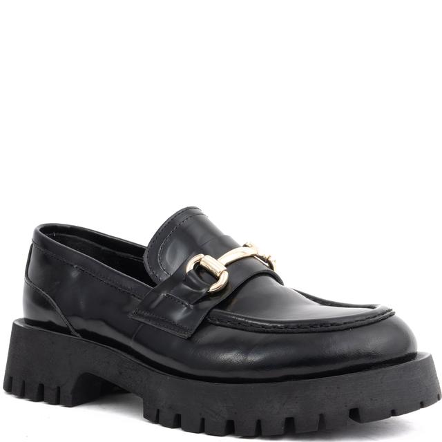 Loaferiai moterims, Juoda, Loafers, 25SS