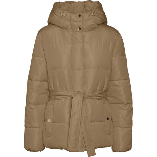 Pūkinė striukė moterims, Ruda, Farah jacket