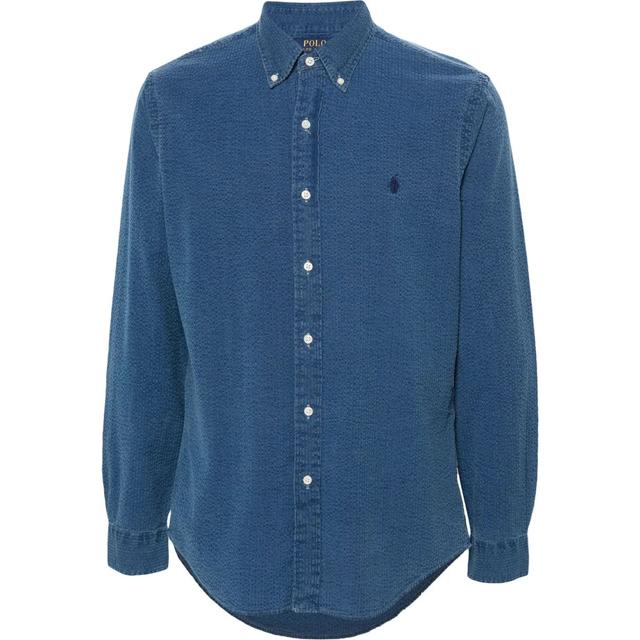 Marškiniai ilgomis rankovėmis vyrams, Mėlyna, Long sleeve-sport shirt