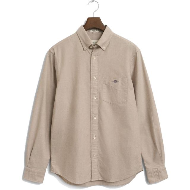 Marškiniai ilgomis rankovėmis vyrams, Chaki, reg classic oxford shirt