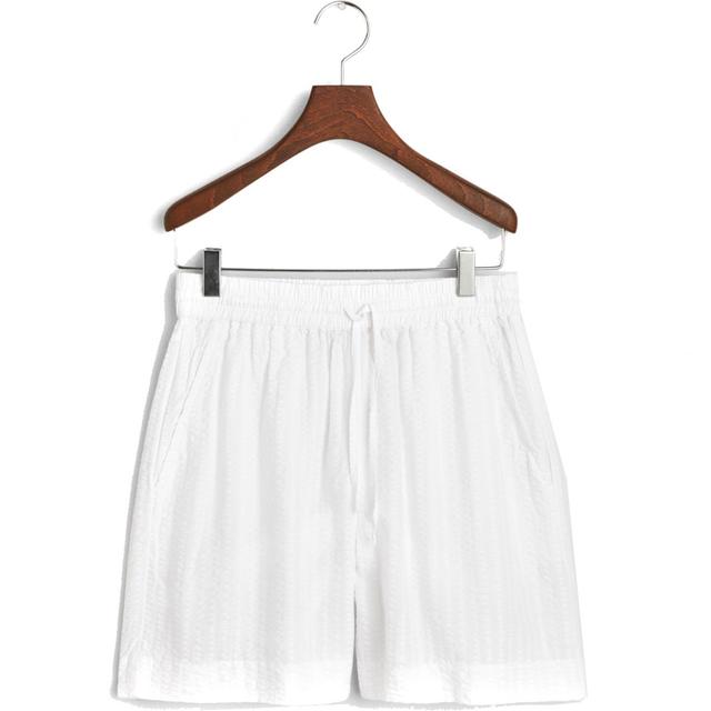 Šortai moterims, Balta, Tonal stripe shorts