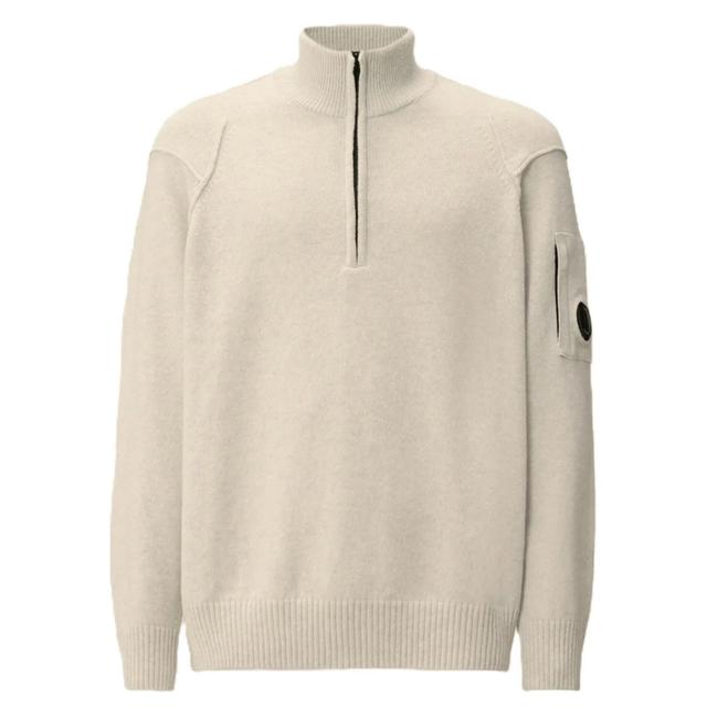 Megztinis vyrams, Balta, Polo collar