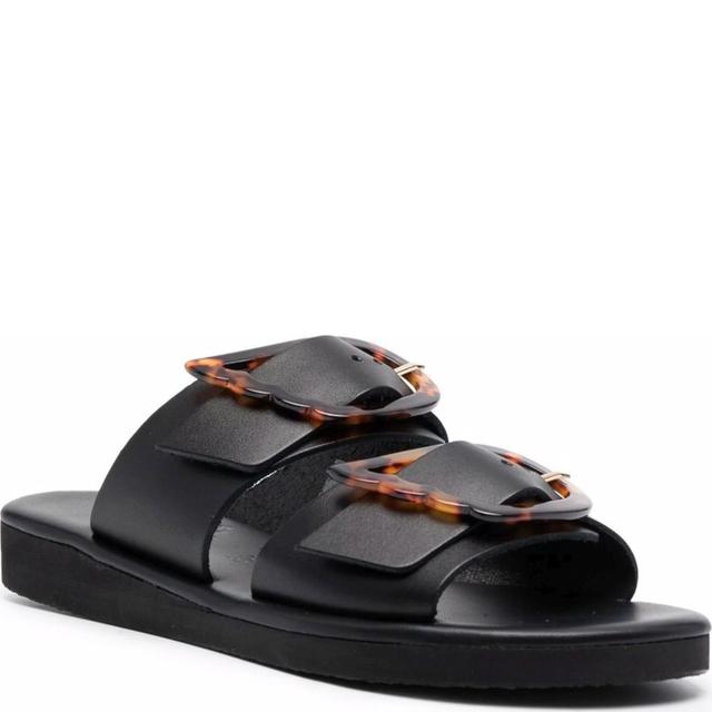 Basutės moterims, Juoda, Iaso vachetta sandals