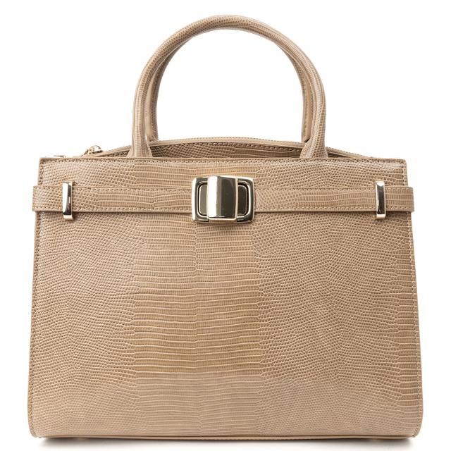 Pirkinių krepšys moterims, Smėlio, Tote bag