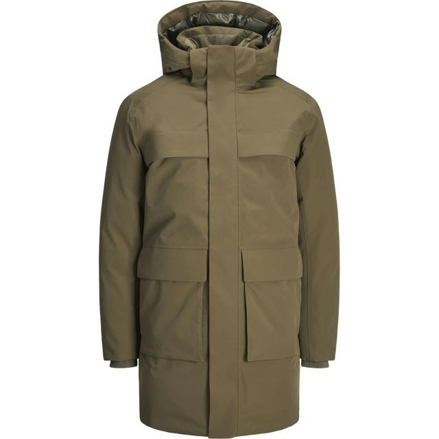 Pūkinis paltas vyrams, Ruda, Wave parka