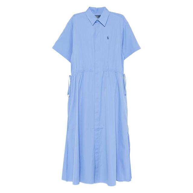 Midi suknelė moterims, Mėlyna, Woven-shirt dress-dresses
