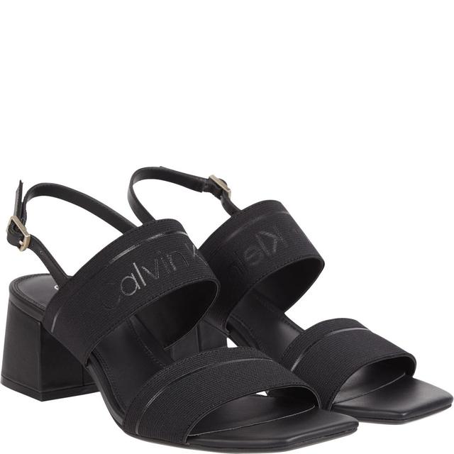 Basutės moterims, Juoda, Squared sandal