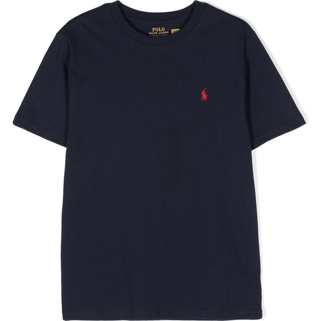 Marškinėliai berniukams, Mėlyna, Jersey crewneck tee (4-7)