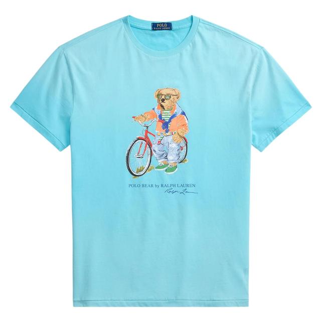 Marškinėliai trump. rankovėmis vyrams, Mėlyna, Knit-t-shirt