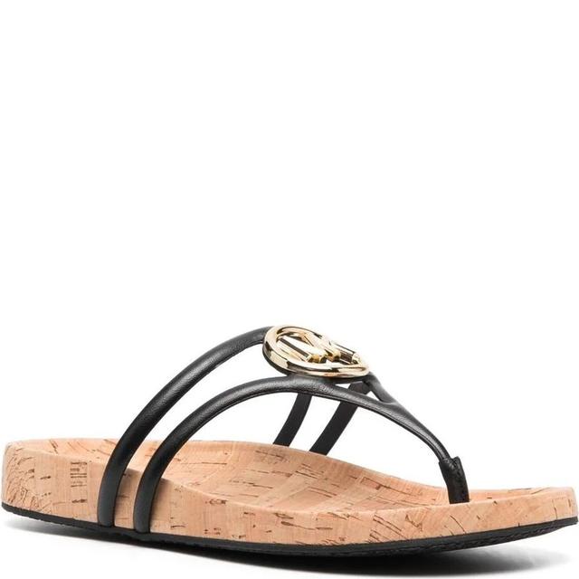 Šlepetės moterims, Juoda, Hampton thong sandals