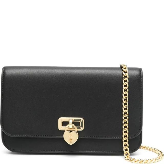 Rankinė per petį moterims, Juoda, Wallet on a chain large
