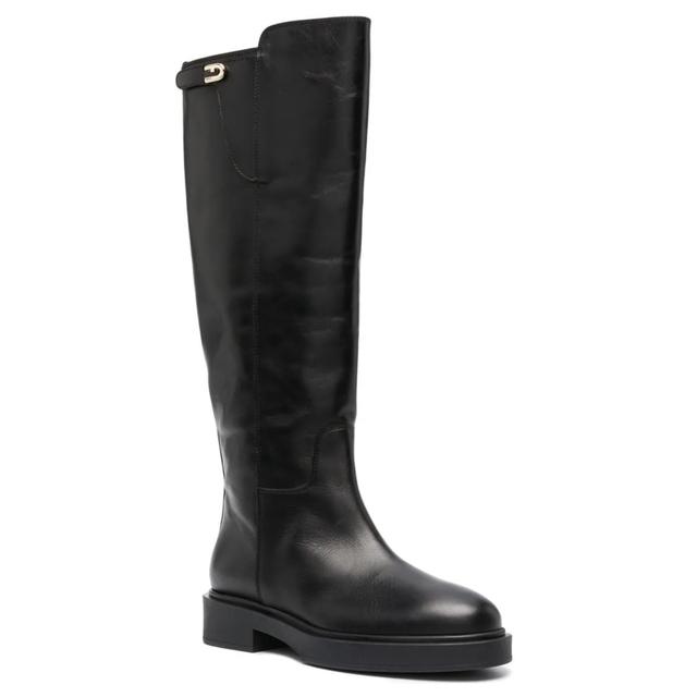 Auliniai moterims, Juoda, Furla legacy high boot t.25