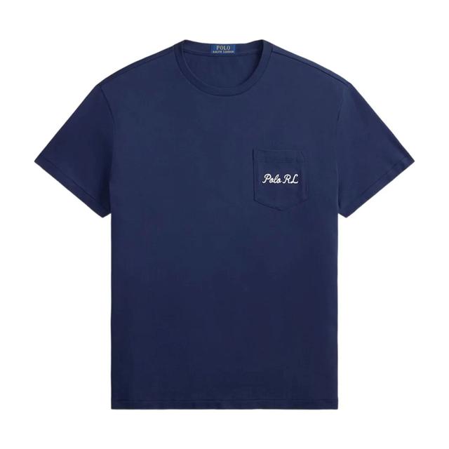Marškinėliai trump. rankovėmis vyrams, Mėlyna, Knit-t-shirt