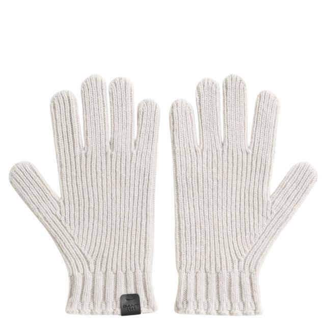 Pirštuotos pirštinės vyrams, Smėlio, Lambswool ribbed glove