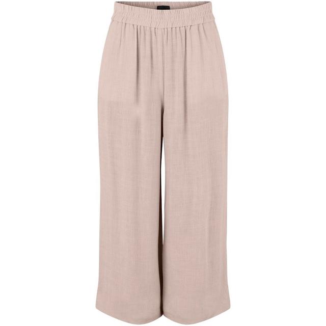 Kelnės moterims, Žalia, PCVINSTY HW LINEN CUL