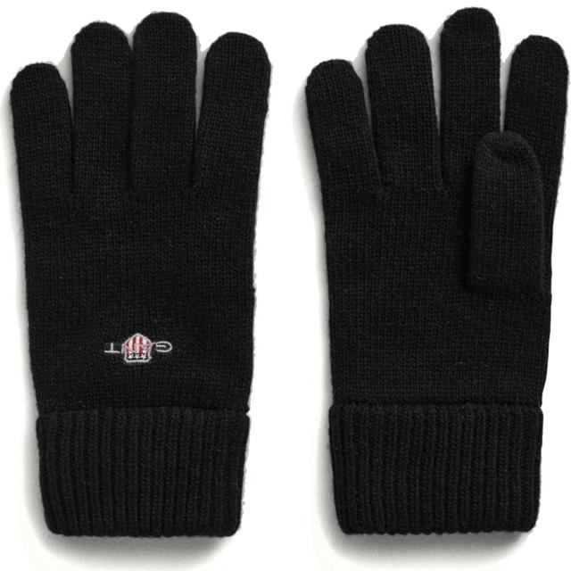 Pirštuotos pirštinės vyrams, Juoda, Shield wool gloves