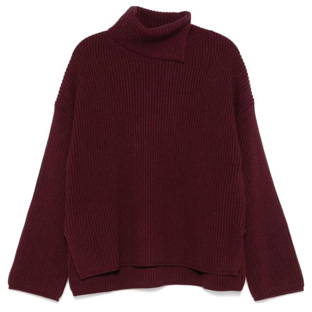 Megztinis su kaklu moterims, Ruda, Turtleneck sweater