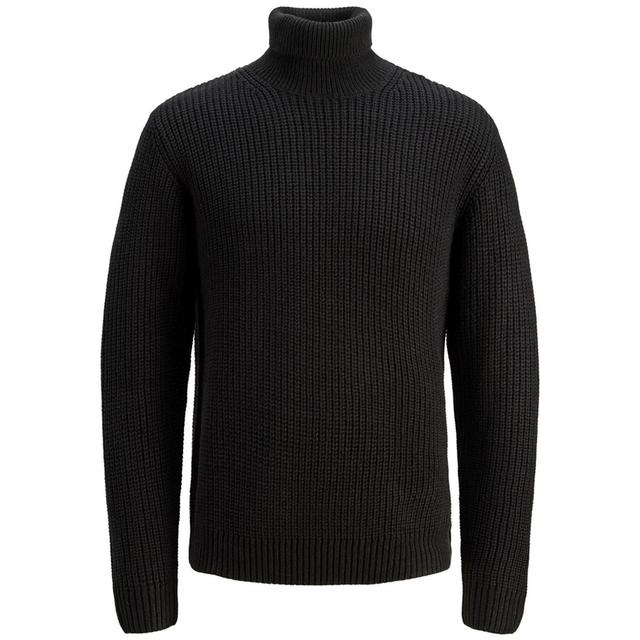 Megztinis su kaklu vyrams, Juoda, Bleecker knit roll neck