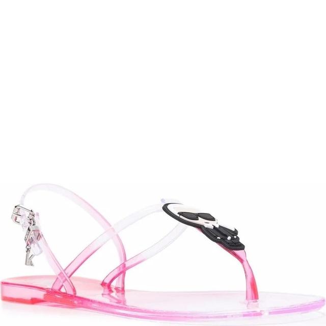Basutės moterims, Rožinė, Jelly gradient sandals