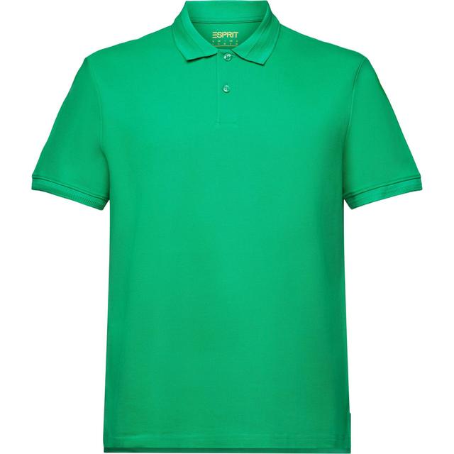 Polo marškiniai ilgos rank. vyrams, Žalia, Cotton Pique Polo Shirt, esp993ee2k320-310