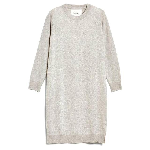Midi suknelė moterims, Pilka, SUPERFINE LAMBSWOOL DRESS