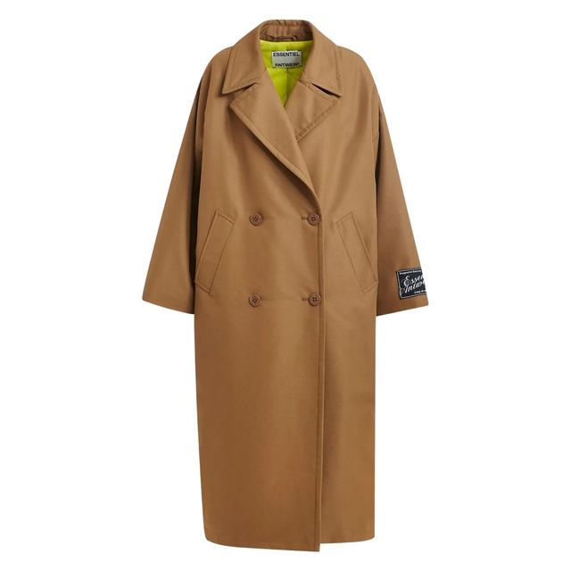 Lietpaltis moterims, Ruda, 1 oversized trench coat