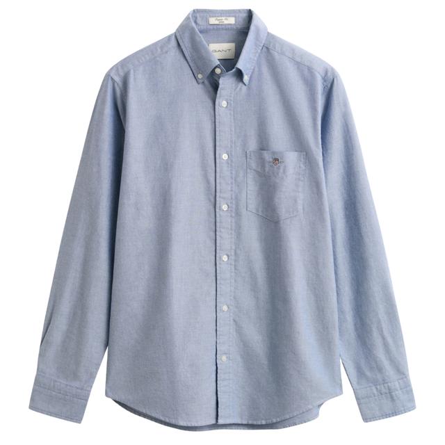 Marškiniai ilgomis rankovėmis vyrams, Mėlyna, Classic oxford shirt