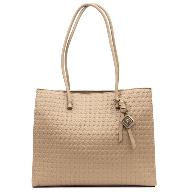 Pirkinių krepšys moterims, Smėlio, Tote bag