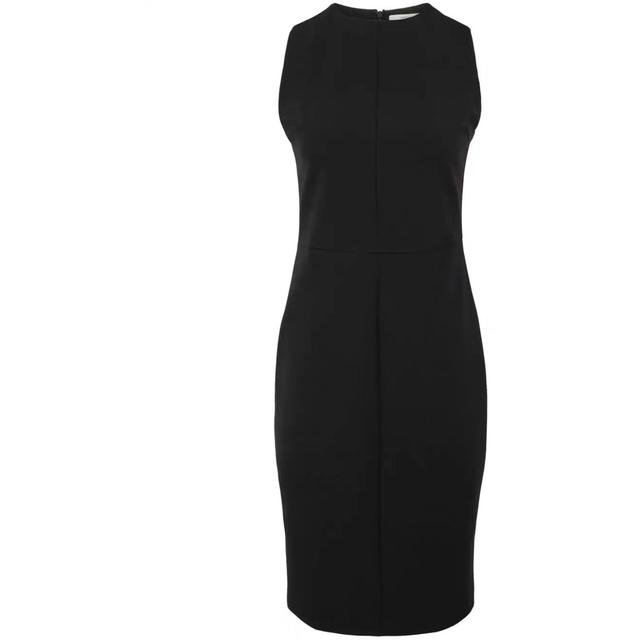 Midi suknelė moterims, Juoda, Seamed front sheath dress