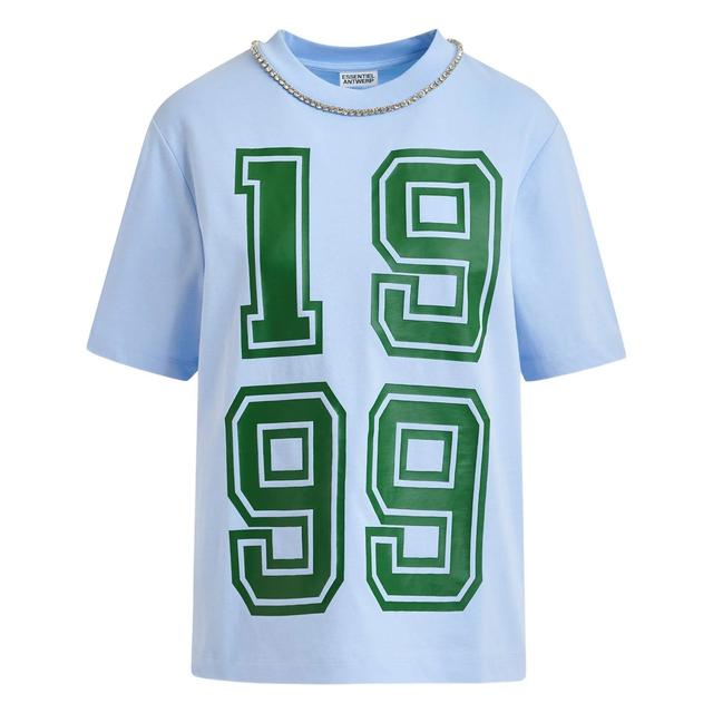Marškinėliai trump. rankovėmis moterims, Mėlyna, 2 printed fit tee